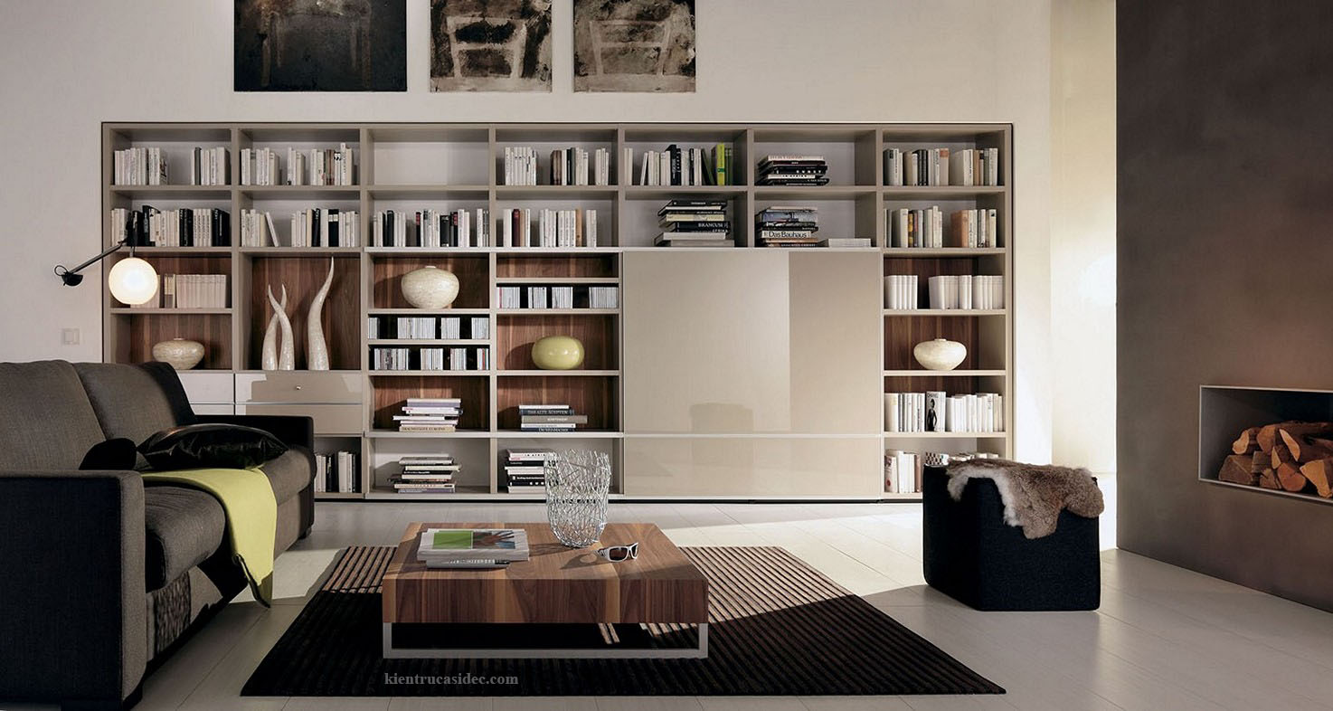 THIẾT KẾ TỦ SÁCH - CẦU THANG - KHÔNG GIAN TIỆN ÍCH